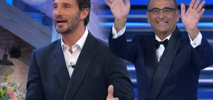 De Martino condurrà Sanremo 2027: passaggio di consegne in diretta
