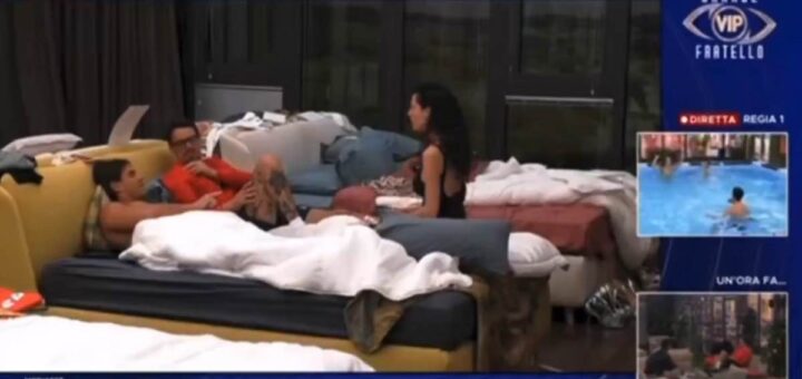 GF Vip, bufera su Renato e Blu: presunte frasi su Lucia fanno discutere (VIDEO)