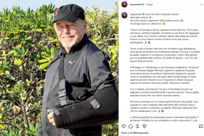 vasco rossi prima la schiena poi la spalla il racconto del rocker da Tivvusia.it vasco rossi prima la schiena poi la spalla il racconto del rocker