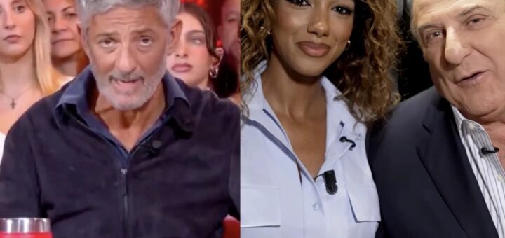 Gerry Scotti e Samira Lui rispondono a Fiorello: la gag con le catene