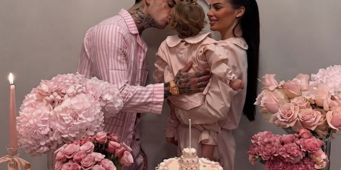 Giulia De Lellis e Tony Effe, altro che crisi: festa in famiglia per il primo compleanno di Priscilla
